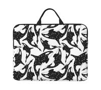 Orca assassina della balena, Custodia per laptop da 14 pollici, borsa per notebook, custodia per laptop, valigetta con maniglia