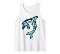 Orca assassina Indiana Nativa Americana Pacifico nordoccidentale Canotta