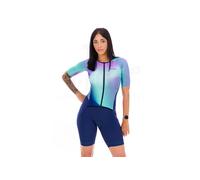 Orca Athlex Aero Race V2 Short Sleeve Trisuit Blu L Donna