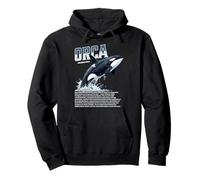 Orca Balena Biologia Marina Fauna Selvatica Ocean Predator Felpa con Cappuccio