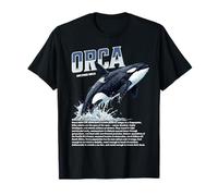 Orca Balena Biologia Marina Fauna Selvatica Ocean Predator Maglietta