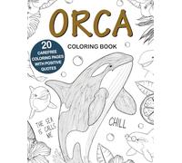 Orca Coloring Book: Easy and Relaxing Designs for Stress Relief and Fun, A Cute Animal Coloring Book for Orca Lovers, Perfect Gift Idea