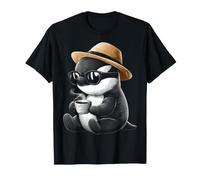 Orca con Occhiali da Sole Bere caffè Maglietta