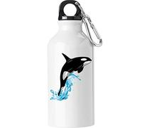 Orca Jumping Whale Ocean Nature Art Bottiglia di Acqua turistica