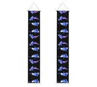 Orca Killer Whale Banner decorativo per portico (verticale) banner di benvenuto adatto per appendere all'aperto 11,8 × 70,9 cm