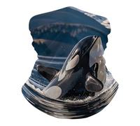 Orca Killer Whale Passamontagna Lavabile Ghetta da Collo Elegante Fascia per Capelli per Yoga Outdoor Sports 25X50Cm