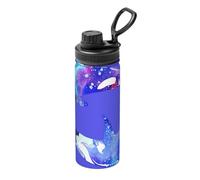 Orca Killer Whale Print Print 510 g bollitore isolato in acciaio inox per sport fitness viaggi