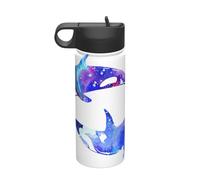 Orca Killer Whale Printing The Print - Bollitore termico sportivo in acciaio INOX con coperchio, per adulti, uomini e donne