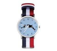 Orca Killer Whale Scuba Dive Orologio al quarzo personalizzato con numeri arabi con cinturino regolabile per uomini e donne, Stile:, regular, MHXYZHW
