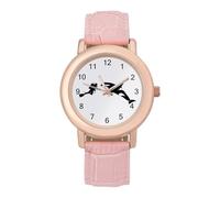 Orca Killer Whale Scuba Dive Orologio da polso da donna personalizzato alla moda con cinturino morbido regalo per compleanni San Valentino