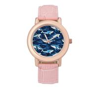 Orca Killer Whales, orologio da polso da donna, alla moda, con cinturino morbido, regalo per compleanni, San Valentino