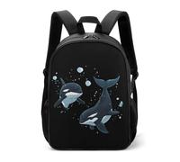 Orca Killer Whales, zaino casual da viaggio, con cinghie regolabili, per donne e uomini