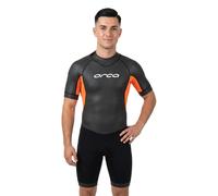 Muta in neoprene Orca Vitalis Shorty Open Water manica corta nero arancio - MT