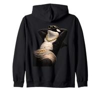 Orca Occhiali Sole Streetwear Art Felpa con Cappuccio