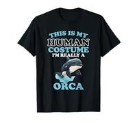 Orca Umorismo Questo è Il Mio Costume Umano Halloween Orca Maglietta