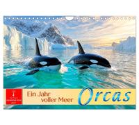 Orcas - ein Jahr voller Meer (Wandkalender 2027 DIN A4 quer), CALVENDO Monatskal