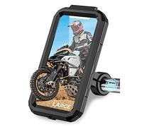 Orcas - Supporto per telefono da moto, impermeabile, per mountain bike, scooter, ebike, Mtb 360°, regolabile da 6" a 7", supporto mobile per ciclismo, compatibile con iPhone Xr Max, Samsung Note,