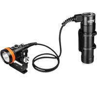 ORCATORCH D630 5 LED 4000 Lumen Dritto o Side Montato Canister Primario Diving Lampada Elettrica Tecnica Diving, per Cave Diving, Wreck Diving