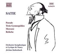 Audio Cd Erik Satie - Parade, 3 Gymnopedies, Mercure, Relache, Cinema