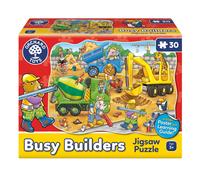 Orchard Toys Busy Builders Jigsaw Puzzle, 30-Piece Shaped Educational Jigsaw Puz