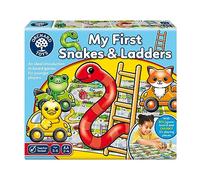Orchard Toys My First Snakes & Ladders - Gioco per bambini grandi con pezzi da gioco 3D colorati giganti, giochi da tavolo per bambini e bambini, età 3-6 anni, per 2-4 giocatori