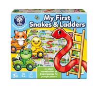 Orchard Toys My First Snakes & Ladders - Gioco per bambini grandi con pezzi da gioco 3D colorati giganti, giochi da tavolo per bambini e bambini, età 3-6 anni, per 2-4 giocatori