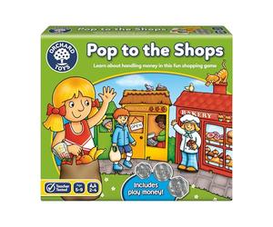 Orchard Toys Pop to the Shops Board Game, Helps Teach Handling Money and Giving Change, Perfect for Ages 5-9, Helps Money Skills, Educational Toy Game, 250 x 220 x 50mm