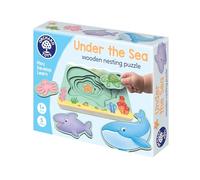 Orchard Toys Sotto Il Mare Puzzle Di Nidificazione Di Legno Per I Bambini 1 Anno Per L'Apprendimento Precoce Educativo Tema Oceano