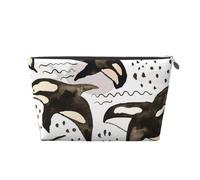 Orche dell'acquerello, Borsa da toilette Borsa per trucco Borsa per cosmetici Borsa da toilette da viaggio portatile