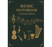 Orchestral Music Notebook - 12 Staff Lines per Page: Elegant Manuscript Paper for Classical Musicians, Students and Composers | 100 Pages | 8.5" x 11" Format | Clean Layout