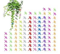 Orchid Clips - Garden Support Clamps, Heavy Duty Plant Holders | Flower Vine Daisy Trellis Fastener, Durable Stem Secure Grip Supply For Greenhouse Driveway Indoor Yard Backyard Patio