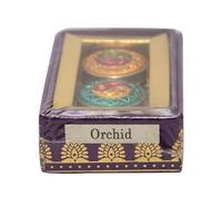 Orchidea di profumo solido naturale Chakra per donne e uomini, fatta a mano con oli essenziali, vegani e di lunga durata 0,14 OZ