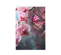 Orchidea Fiore Farfalla Morbido Fresco Primavera Benvenuto Giardino Bandiera 2x3 Ft Doppio Lato No Fade Casa Yard Bandiere Foto Sfondo Festa Banner Per Cortile Portico Prato Decorazione Esterna