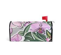Orchidea Floreale Colorato Adesivo Stile Decorativo Casella Postale Coperture Magnetiche per il Giorno della Memoria Carino Patrick 's Day mailbox copre dimensioni standard copertura para buzon
