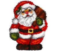 Orchidea - Kit cuscino gancio - Babbo Natale - tela stampata - 4,5 count - per adulti - 4095