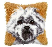 Orchidea latch hook kit: cuscino: Westie, multi, 25.5 cm x 25.5 cm