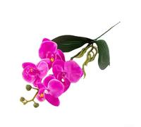 Orchidea Phalaenopsis fatta a mano a base di seta per uso decorativo dove le piante vive non sono pratiche (viola)