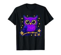 Orchidea Stardust Owl Night Sky Wisdom per Bambini Bambini Giovani Maglietta