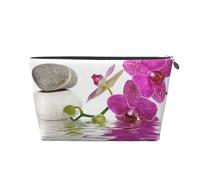 Orchidea viola, Borsa da toilette Borsa per trucco Borsa per cosmetici Borsa da toilette da viaggio portatile