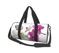 Orchidea viola, Borsone da viaggio di grande capacità Borsa rotonda Borsa da viaggio sportiva Borsa da viaggio Borsa da fitness