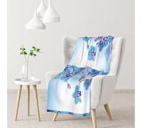 Orchidee Fiori Naturali,Coperta morbida, calda, anti-pilling, in flanella, peluche, 76 x 102 cm