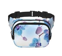 Orchidee Fiori Naturali, Marsupio quadrato a doppio strato, borsa da viaggio, marsupio casual