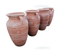 Orcio 2 manici anfora vaso grande cm 100 in terracotta stile grecia giardino