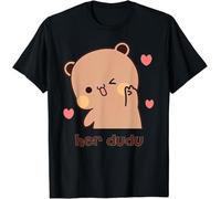 OrcoW Divertente maglietta con scritta "Her Dudu and Bubu" e Bubu, Nero , S