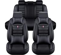 ORDALI Auto Pelle Coprisedili per Opel Corsa d 2007 2008 2009 2010-2014,all Inclusive Set CopriSeduta Comfort Durevole Anteriori E Posteriori Copertura Sedili Interni Accessori,B-Black