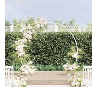 Ordellia Arco di nozze bianco in acciaio, 223 x 45 x 201 cm, arco per rose per giardino e terrazza, traliccio come aiuto per l'arrampicata per piante, arco di fiori per decorazione e ingressi