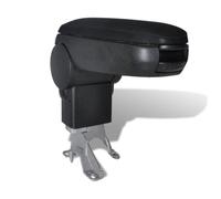 Ordellia Bracciolo auto per VW Golf 4 Bora New Beetle, in ABS nero, con vano portaoggetti, console regolabile, per sedile conducente e passeggero, schienale imbottito per comfort interno