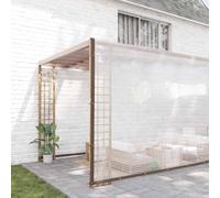 Ordellia Copertura trasparente per piante in PE, 10 x 10 m, con occhielli e angoli in plastica, per la cura del giardino, protezione dalle erbacce, per aiuola, copertura del pavimento, antigelo
