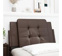 Ordellia Cuscino Testiera Zadar Marrone in Similpelle 90 cm con Supporto Morbido per Camera da Letto Matrimoniale o Singolo Ideale per Relax Lettura e Decorazione Murale