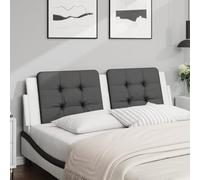 Ordellia Cuscino Testiera Zadar Nero e Bianco 160 cm in Similpelle per Camera da Letto Matrimoniale, Appoggio Comodo per Relax, Decorazione Murale, Supporto per Lettura e Sospeso